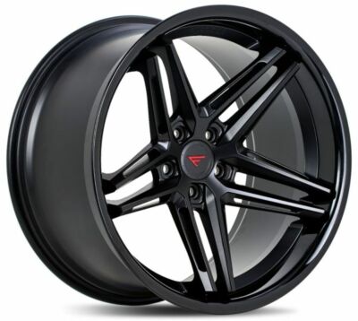 Ferrada CM1 20x11.5, 5x115, +ET28, Matte Black / Gloss Black Lip