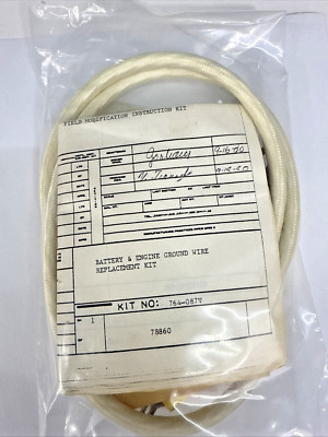 Piper Aircraft 764-087 Battery and Engine Ground Wire Kit NEW