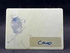 2020 LEAF PERFECT GAME SHOWCASE CHRISTIAN MOORE YELLOW PRINTING PLATE AUTO 1/1