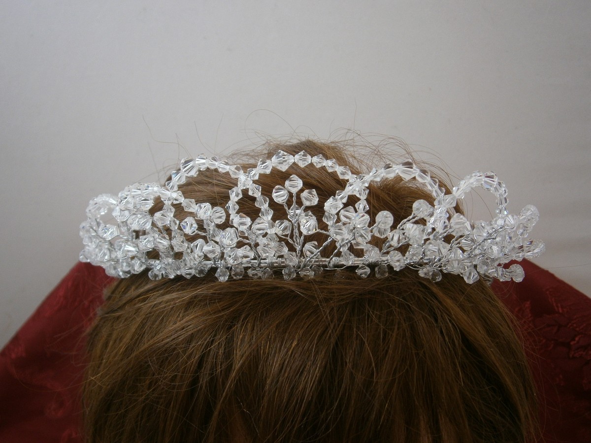 KLEINFELD WEDDING TIARA VEIL HOLDER HEADBAND CRYSTAL  display picture 2