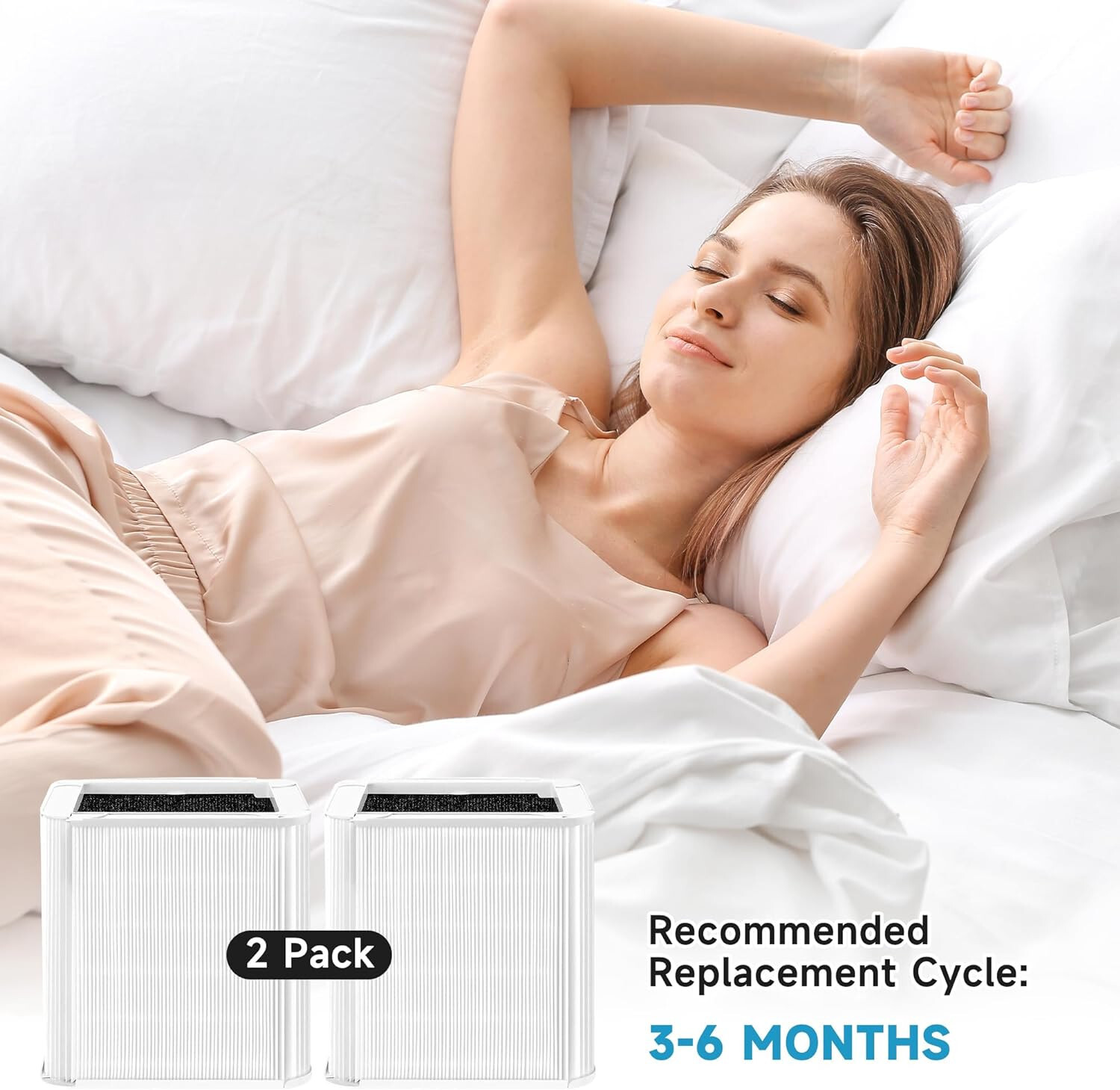 211+ Replacement Filter Compatible with Blu Pure 211+ Ai/r Cleaner Purifier 2PK