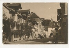 Valangin AK Foto-Postkarte  Le Bourg Straßen...