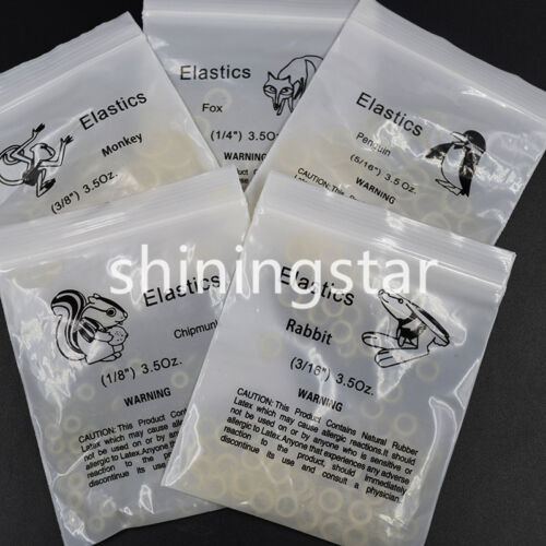 100 pcs/ Dental Rubber Bands Orthodontic Elastics Braces Bracket 3.5/5.0/6.5 oz - Picture 13 of 48