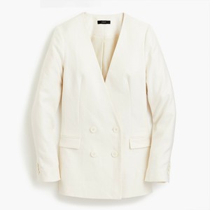 petite linen blazer