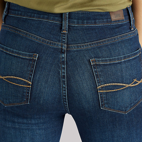 lee women's slimming fit rebound skinny leg jean