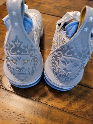 2018 Lebron James16 King Lion Basketball Shoes Gray/Blue Size 10
