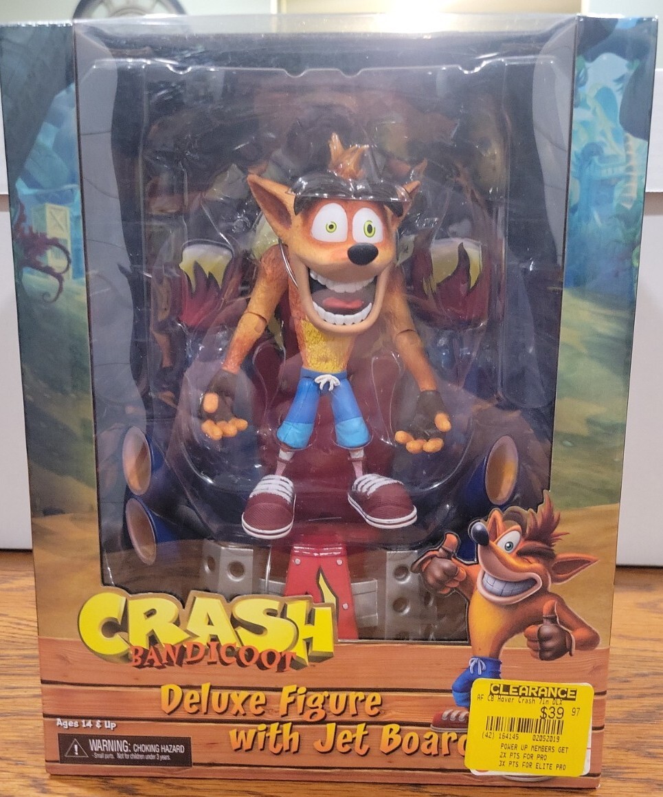 NECA クラッシュバンディクー　DX版 NECA Activision CRASH BANDICOOT Deluxe Figure with Jet Board