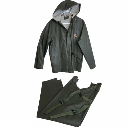 Hooded PVC Overalls Jacket | eBay