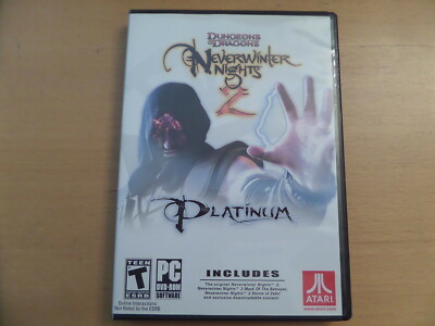 NeverWinter Nights 2 PLATINUM Edition + Box & Manual 3 DVD Set PCDVD