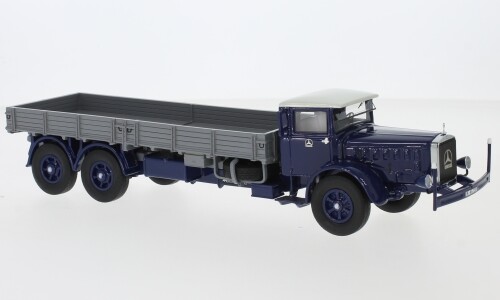 Neo Scale Models 1/43 Lkw Mercedes L 10000 1937 Blau/Grau Statisches Modell-image