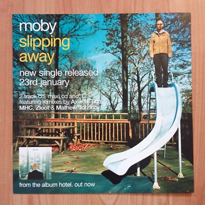 Moby Slipping Away Promo Poster Rare 