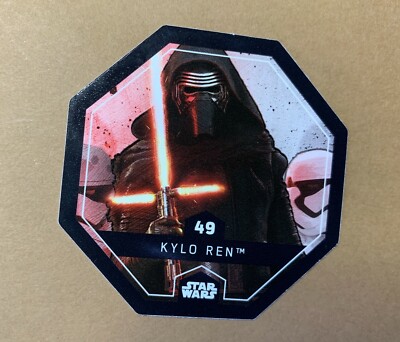 STAR WARS Token 49 KYLO REN Cosmic Shells E.Leclerc Collector Image