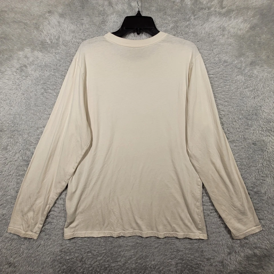 Camisa Avalanche Para Hombre Grande Marfil Logo Gráfico Manga Larga * Foto 2 de 4