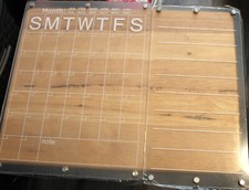 Acrylic Magnetic Monthly and Weekly Calendar for Fridge, Reusable Clear 2 Set