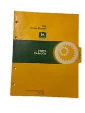 John Deere 666 Snow Thrower PC1708 Parts Manual Book
