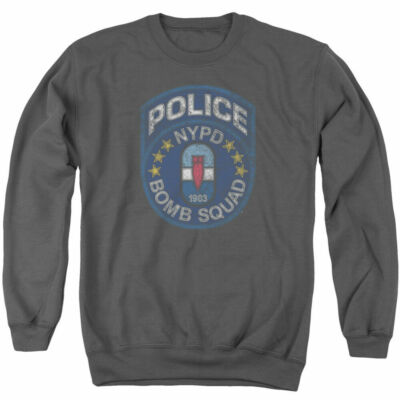 NEW YORK CITY BOMB SQUAD Licensed Adult Hooded and Crewneck Sweatshirt SM-3XL