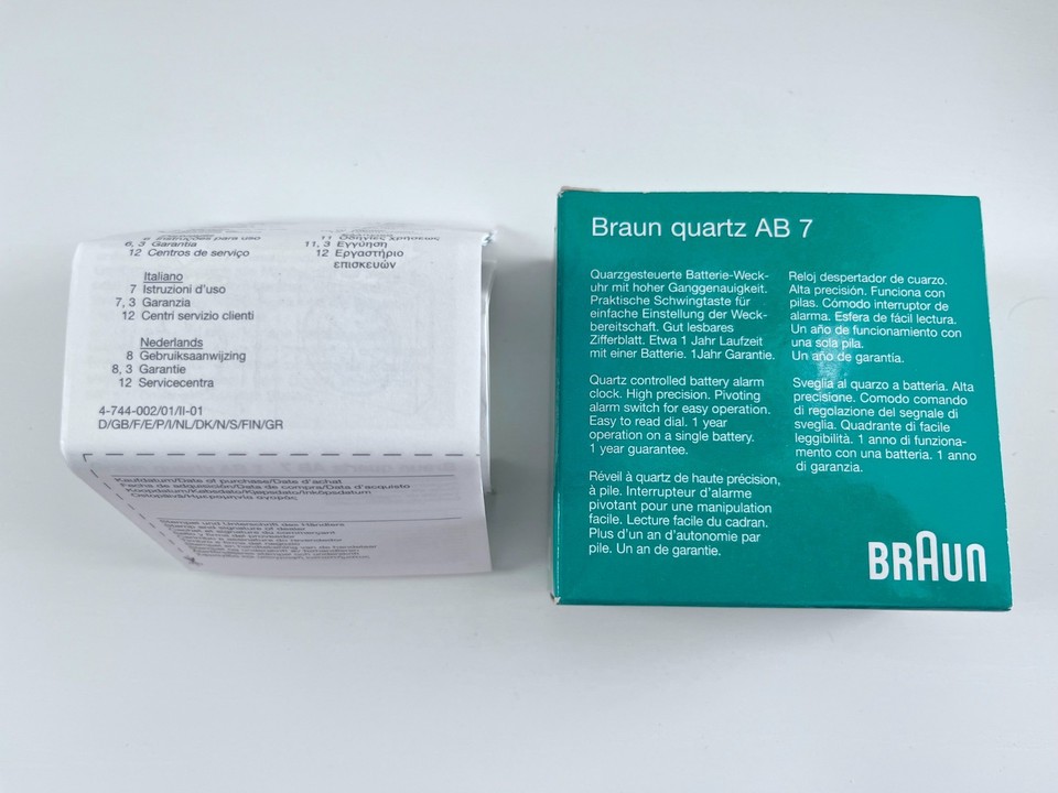 Braun AB 7 Quartz Alarm Clock – New in Original Box | eBay Australia