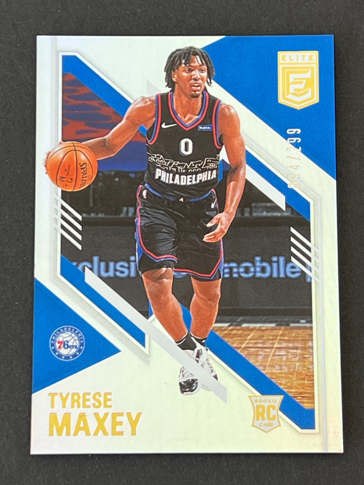 Tyrese Maxey 2020-21 Panini Donruss Elite RC #ed 94/299