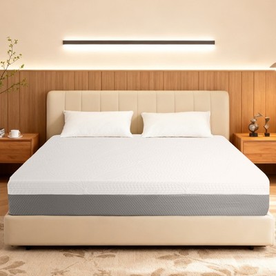 10 Inch Full Size Foam Mattress 4 Layer Cooling Gel Japanese Design Ergonomic