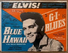 ELVIS PRESLEY 1961 BLUE HAWAII/G.I. BLUES UK QUAD Movie Poster! 40x30"(102x76cm)