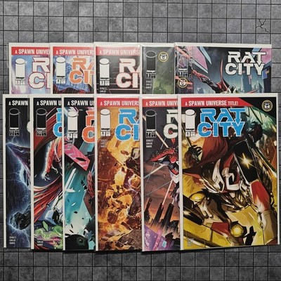 Rat City #1-11 - (1 2 3 4 5 6 7 8 9 10 11) Spawn Series A COVER Set - UNREAD NM