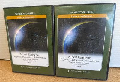 Great Courses  Albert Einstein Part 1 &2 Physicist Philosopher 12x CD No Book
