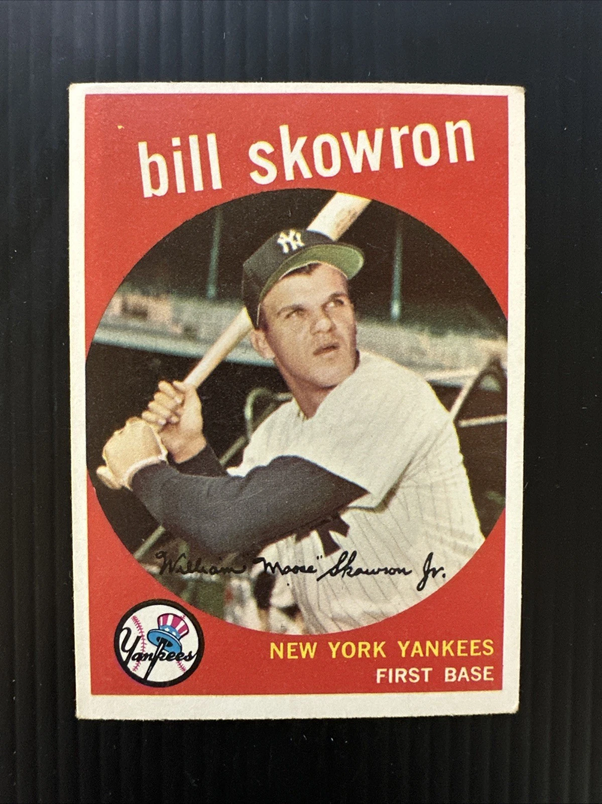 1959 TOPPS #90 BILL SKOWRON NEW YORK YANKEES VG-EX *Hot Corner Vintage*