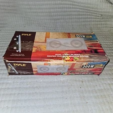 PYLE Ceiling Wall Speaker 300W Dual Woofers Titanium Tweeter White NEW - Open Bo