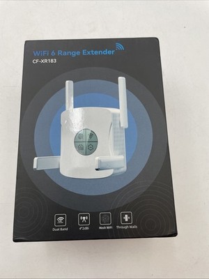Wifi 6 Range Extender CF-XR183 Dual Band Home Plug in Extender 100V-240V+ Manual