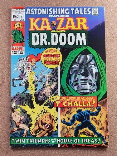 Astonishing Tales #6 Marvel comics DOCTOR DOOM KA-ZAR Vintage w/ Black Panther