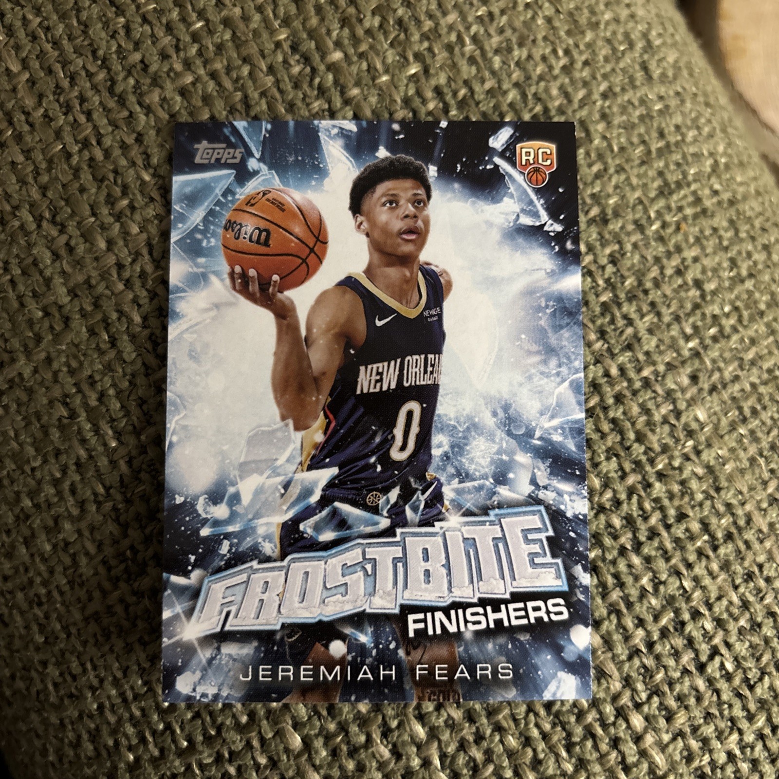 2025-26 Topps Holiday Jeremiah Fears Frostbite Finishers SSP Case Hit #FF-JF RC