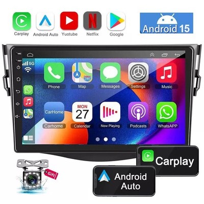 For Toyota RAV4 2007-12 4+64G Carplay Car Stereo Radio Android 15 GPS WIFI Navi