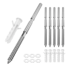 6 PCS Silver Hidden Floating Shelf Invisible Support Brackets Hardware Kit