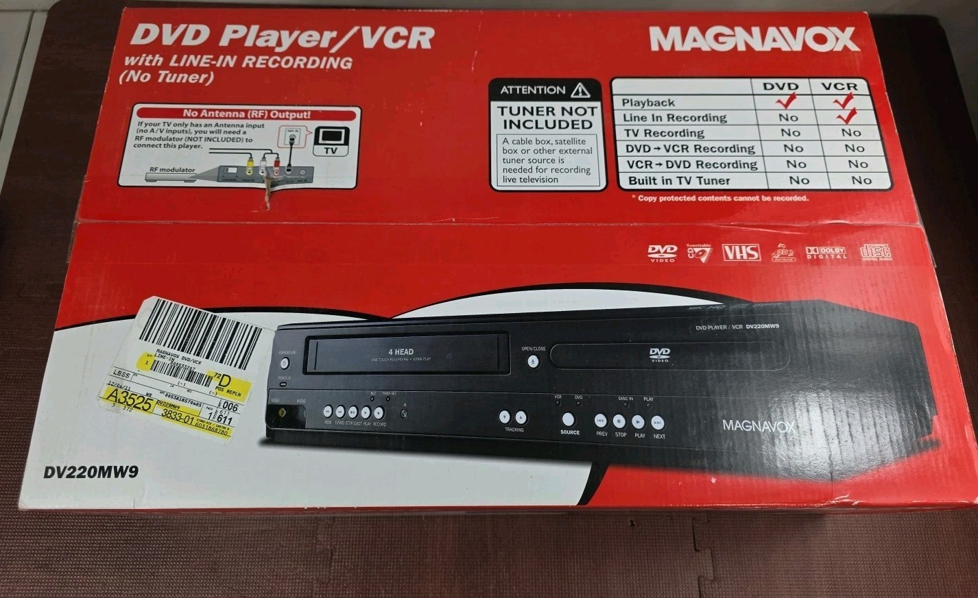/ Vhs Recorder Player Vcr - New