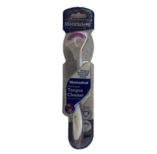 Mentadent Dual Action Purple Tongue Cleaner With Comfort Grip (SHIPS IN 24 HRS)