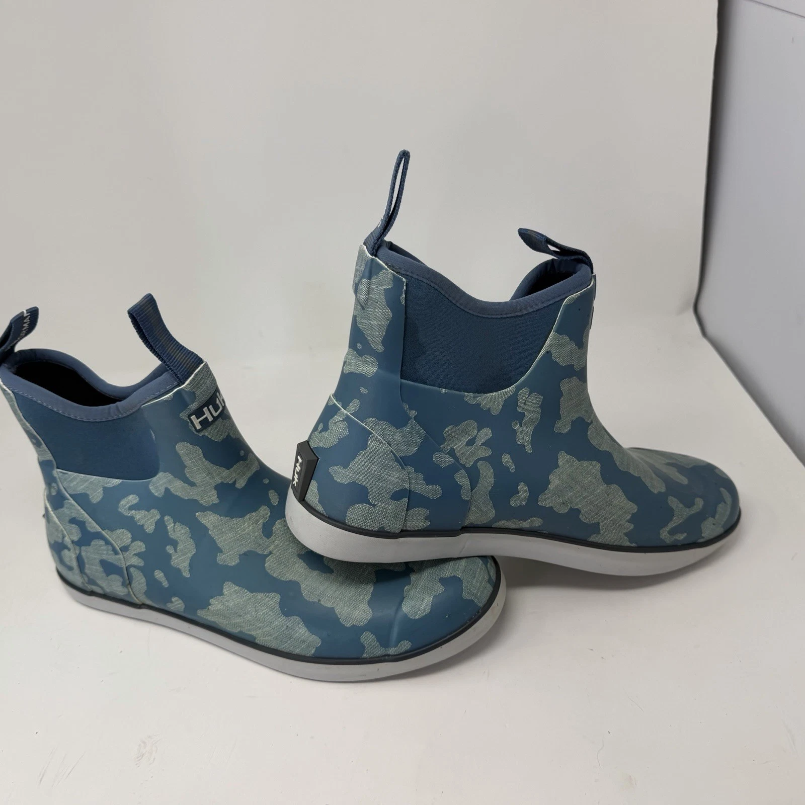 Huk Rogue Wave WP Neoprene Ankle Deck Fishing Boots- Wave Blue-Size: 11