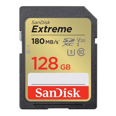 SanDisk 128GB Extreme SDXC card + RescuePro Deluxe up to 180 MB/s UHS-I Class 10