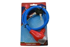 Kinder Fahrrad Schloss Fahrradschloss Kabelschloss Blau Marvel Spiderman Blau