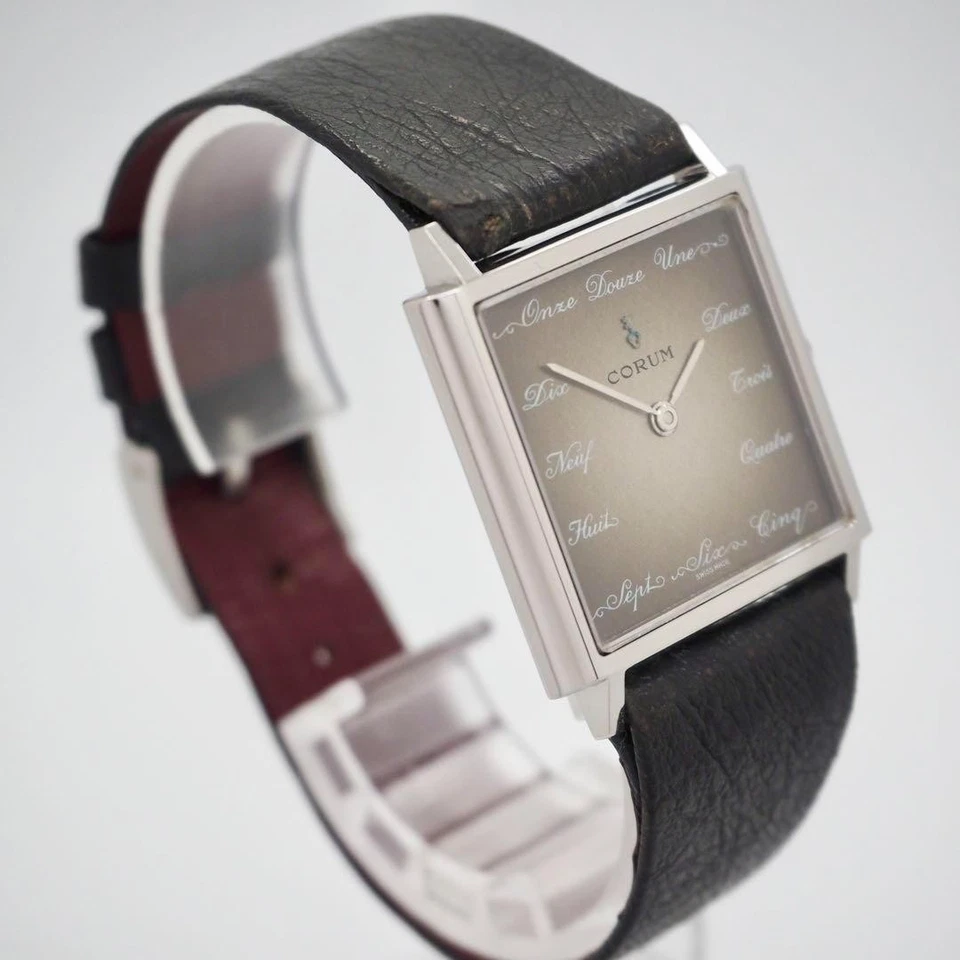Reloj cuadrado vintage 734 CORUM Buckingham para hombre, de lujo Foto 2 de 4