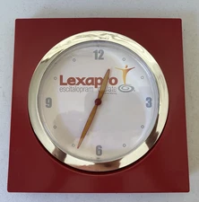 Lexapro RX wall clock pill WORKs pharmaceutical rep red 10x10 square drug promo