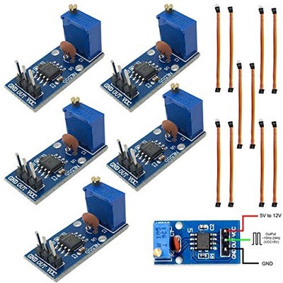 5PCS Pulse Generator Module NE555 Adjustable Resistance Frequency Single Chan...