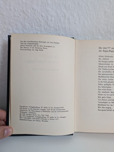 Die Drei Fragezeichen Buch "Der Super-Papagei" Franckh Verlag 1972 !ERSTAUSGABE! - Bild 8 von 8