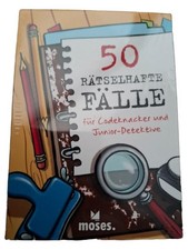 Moses 50 Rätselhafte Fälle für Codeknacker Junior-Detektive Rätselspiel Neu