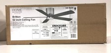 Home Decorators Britton 52 in. LED Indoor Brushed Nickel Ceiling Fan New