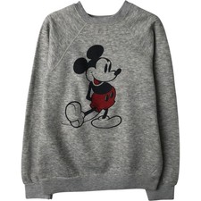 Vintage 80'S Disney Mickey Mouse character sweatshirt/trainer women's size M...