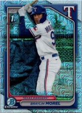 2024 Bowman Chrome Mega Box Mojo Refractor - Braylin Morel #BCP-192 1st Bowman
