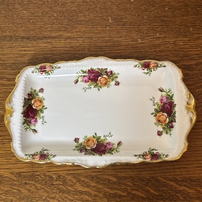 Royal Albert Bone China Old Country Roses Sandwich Tray 11 3/4'' Made in England