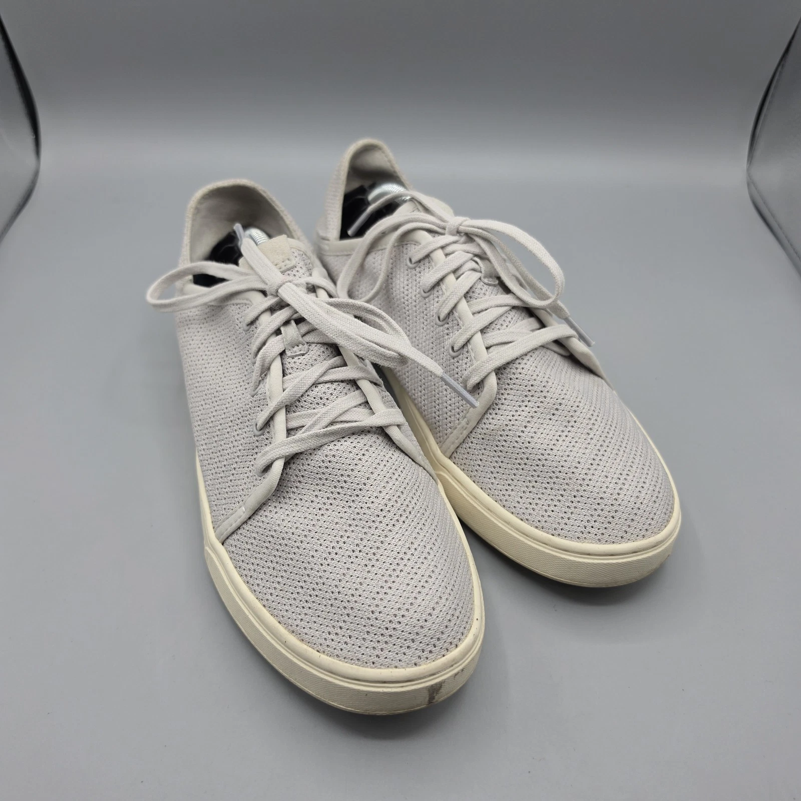 Olukai Pehuea Li Sneakers Womens 10 White Gray Mesh Shoes Convertible Lace Up