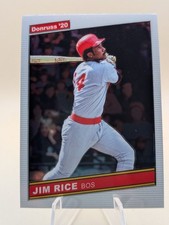 2020 Donruss Optic Baseball Jim Rice 1986 Retro card #R86-18 Boston Red Sox HOF