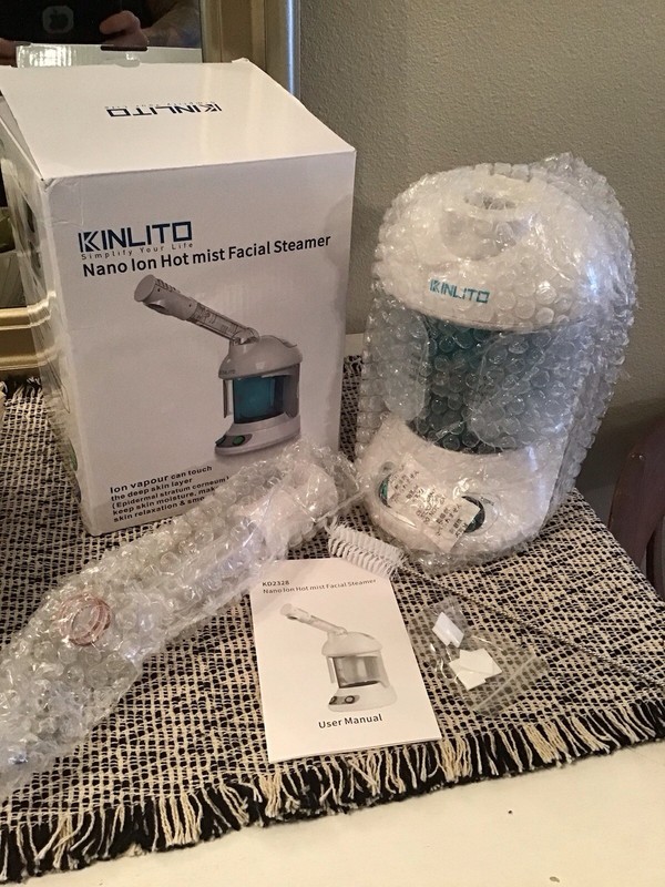 New KINLITO Nono Ion Hot Mist Facial Steamer, KD2328
